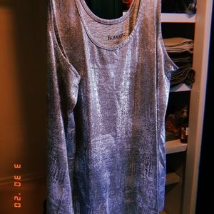 Silver sparkley tank top